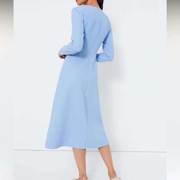 EMILIA WICKSTEAD
Celeste Blue Elta Double Crepe Dress - Picture 4 of 13